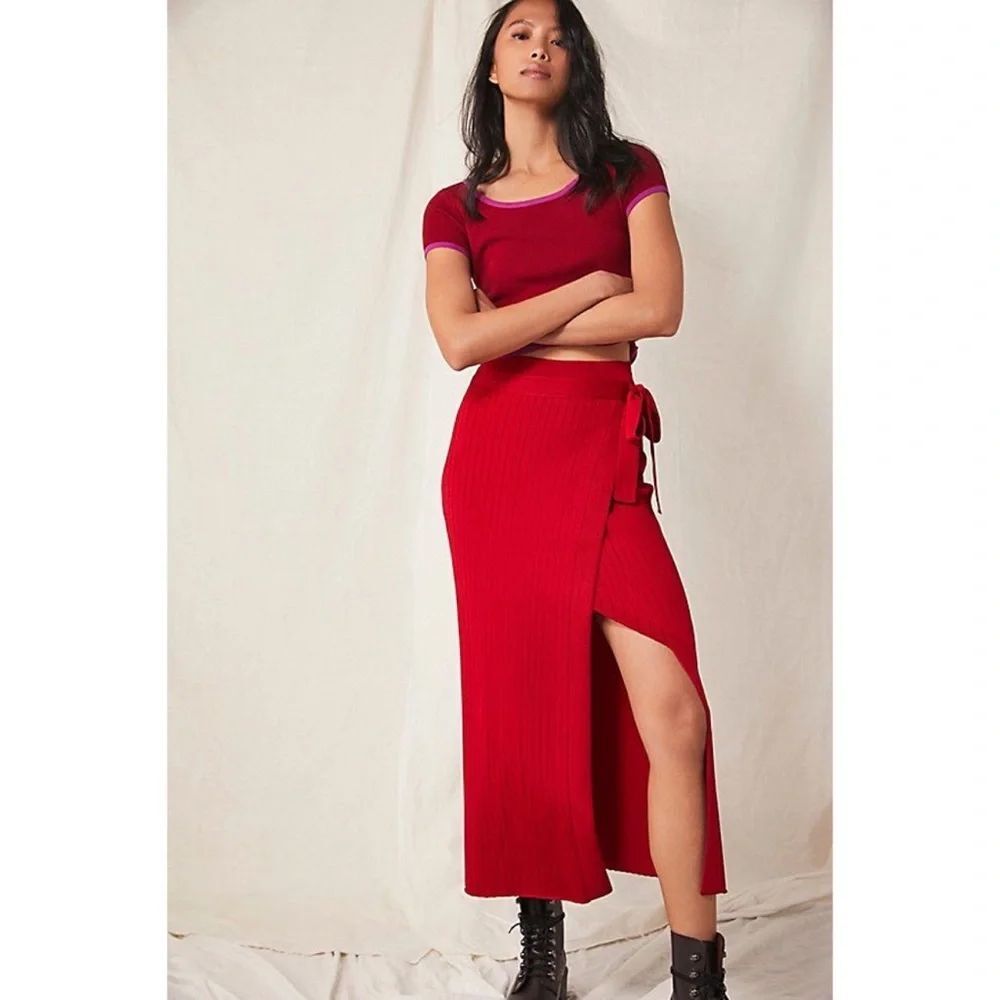 Free People Under Sun Wrap Skirt